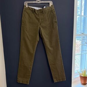 Polo Ralph Lauren Slim Stretch Chino Pants 30x32 Khaki